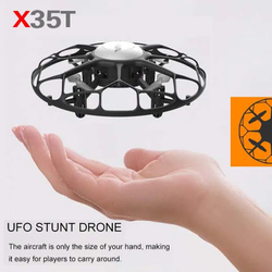 Радиоуправляемый квадрокоптер Syma X35T 2,4 ГГц, 4 канала , в защите меняет цвета