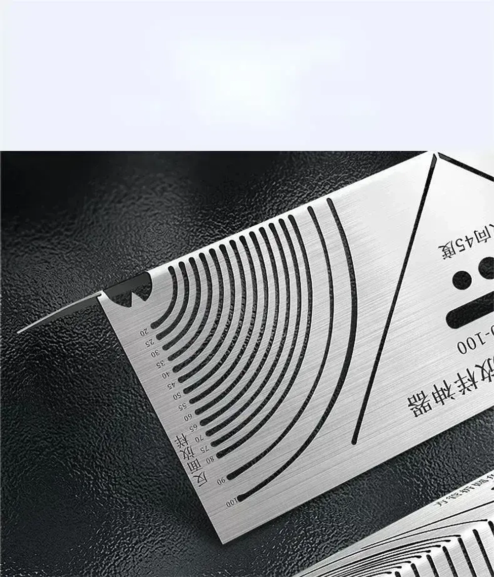 Линейка/угольник 280мм, инструмент для разметки углов и дуг, нержавеющая сталь