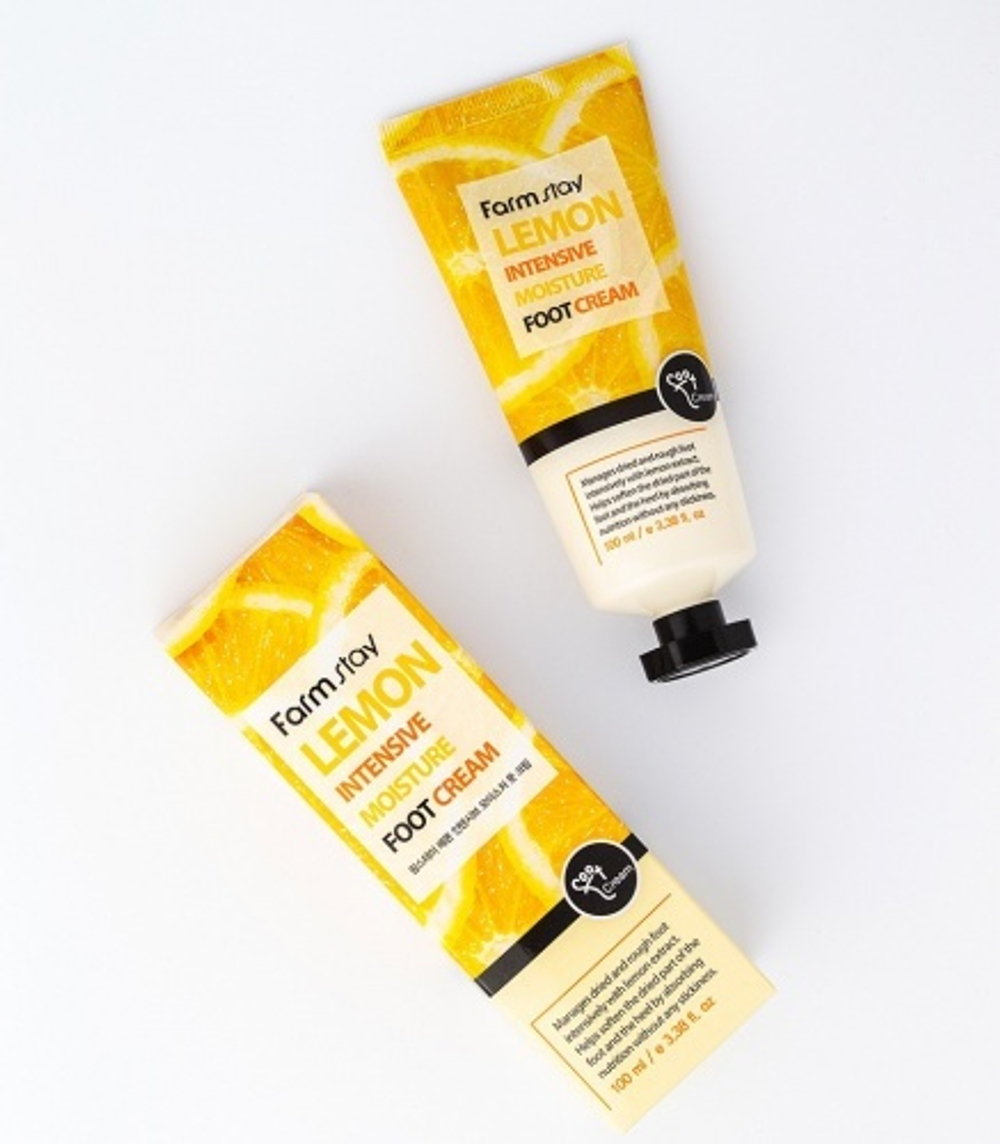 Крем для ног FarmStay Lemon Intensive Moisture Foot Cream