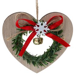 GAEM Изделие декоративное подвесное "Сердце/Ёлка/Звезда", L10,5 W1 H9,5 см, 3в.
