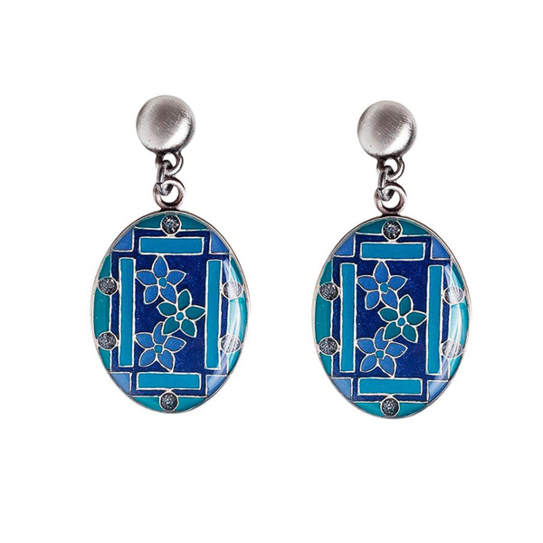 Серьги Clara Bijoux Незабудки A75771-1 BL