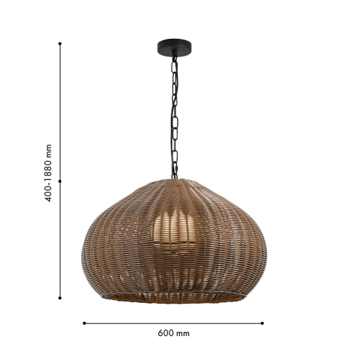 Подвесной светильник Favourite Wicker 4884-1P