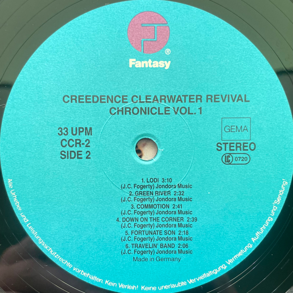 Creedence Clearwater Revival Featuring John Fogerty - Chronicle - The 20 Greatest Hits 2LP (Германия)