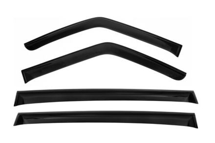 Дефлектор окон (НАКЛАДНОЙ скотч 3М), 4 шт., KIA Carnival IV, 2020-, минивэн