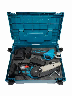 Набор электроинструментов аккумуляторных 2в1 /мини пила цепная, сучкорез, секатор, ножницы садовые