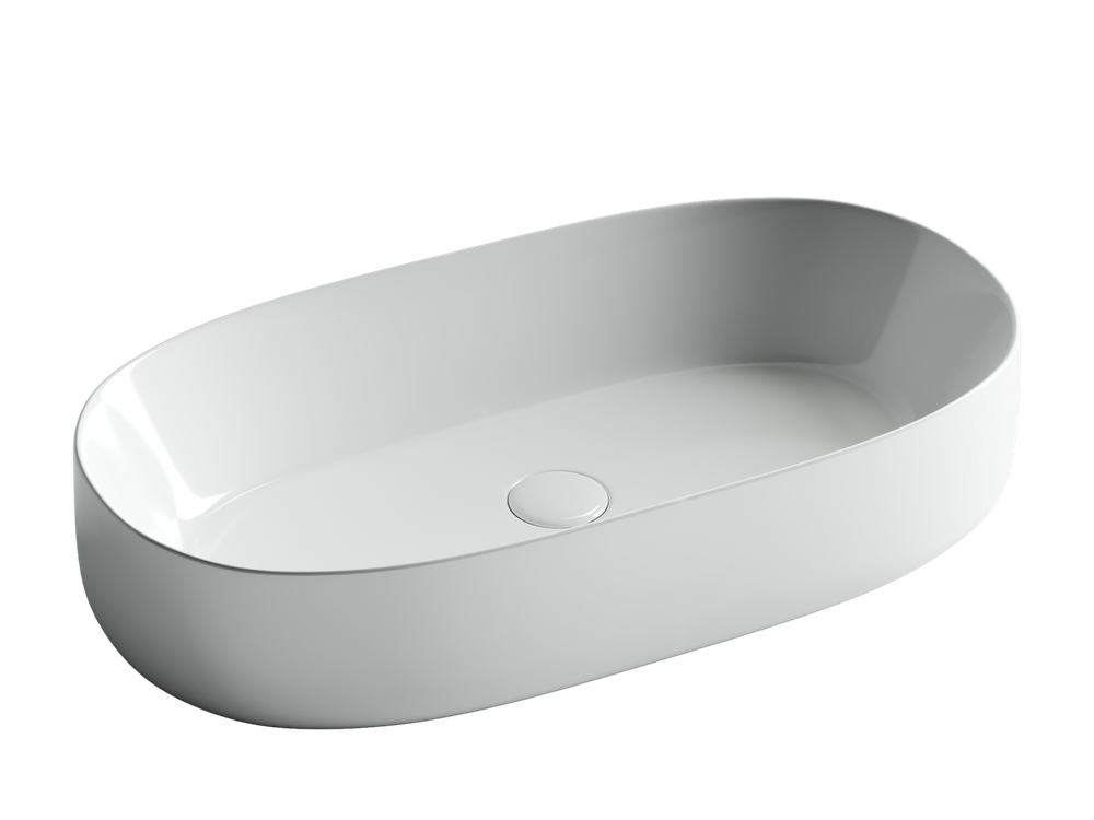 Умывальник чаша накладная овальная Element 675x350x140мм