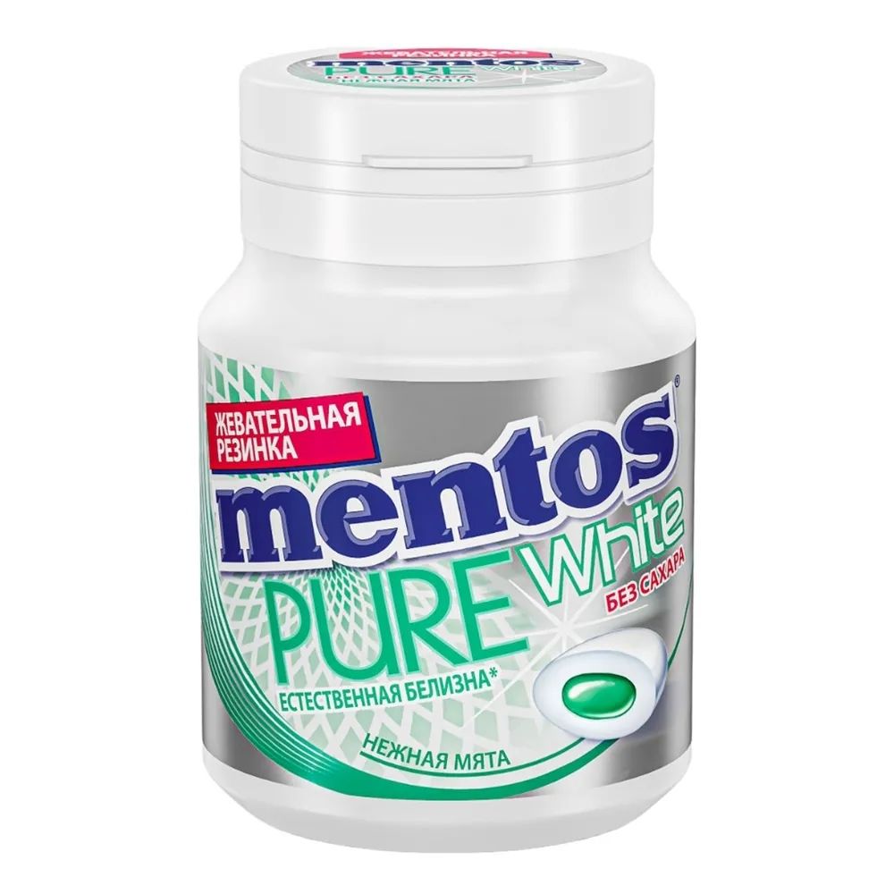 Жевательная резинка Mentos Нежная мята 54 г, 6 шт