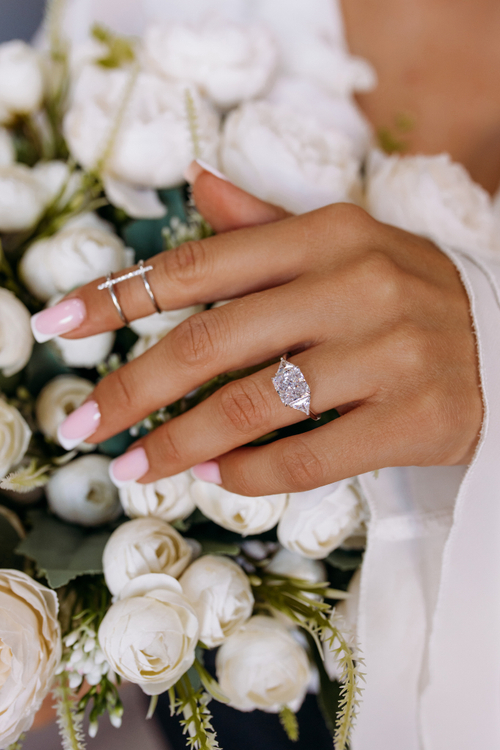 Кольцо "DIVA" с фианитом