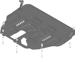 Защита двигателя для KGM Tivoli (2023-) MOTODOR.72803