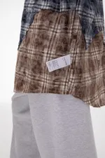 Купить Рубашка Kraizy Stripes Destroy 2.0 сине-коричневая Рубашка Kraizy Stripes Destroy 2.0 сине-коричневая