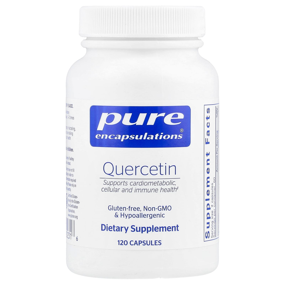 Pure Encapsulations, Кверцетин, 120 капсул (250 мг на капсулу)