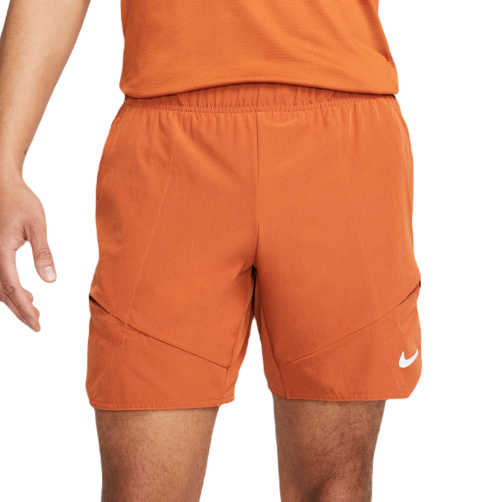 Мужские теннисные шорты Nike Dri-Fit Advantage Short 7in - dark russet/white