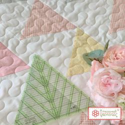 Треугольная линейка для пэчворка в дюймах с углом 60° (арт. D18-S)