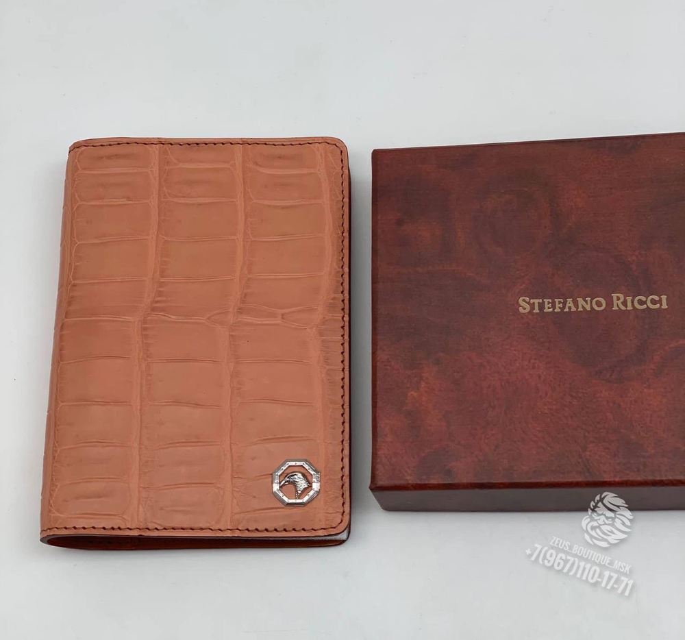 Обложка для паспорта из кожи крокодила Stefano Ricci