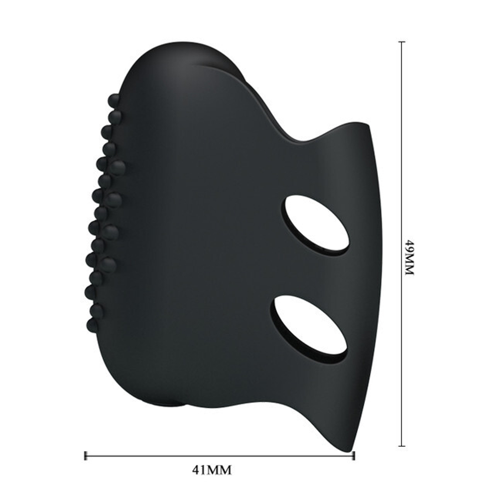 Вибромассажер на палец Steward (Цвет: черный)