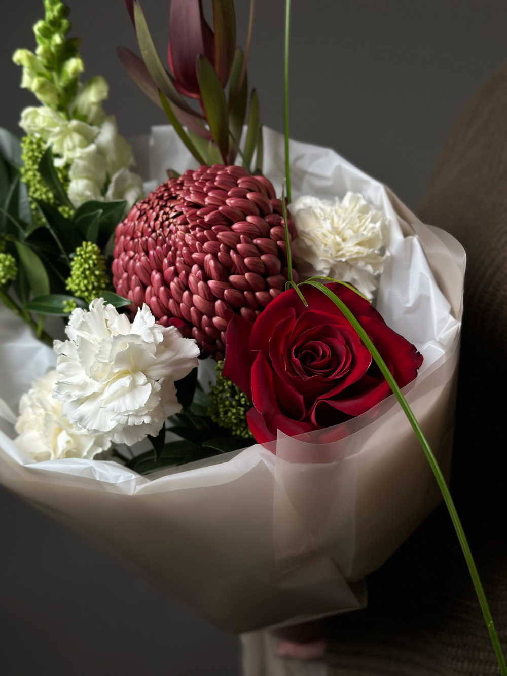 Сборный букет «Зелёные ритмы»