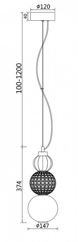 Подвесной светильник Maytoni Collar P069PL-L16CH3K