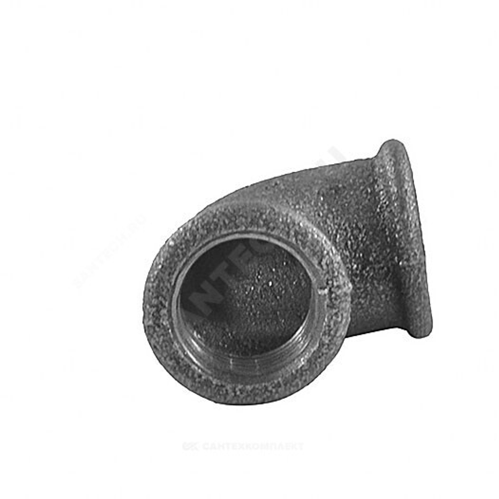 Угольник проходной чугун Ду 40 (1 1/2") ВР/ВР Fittex