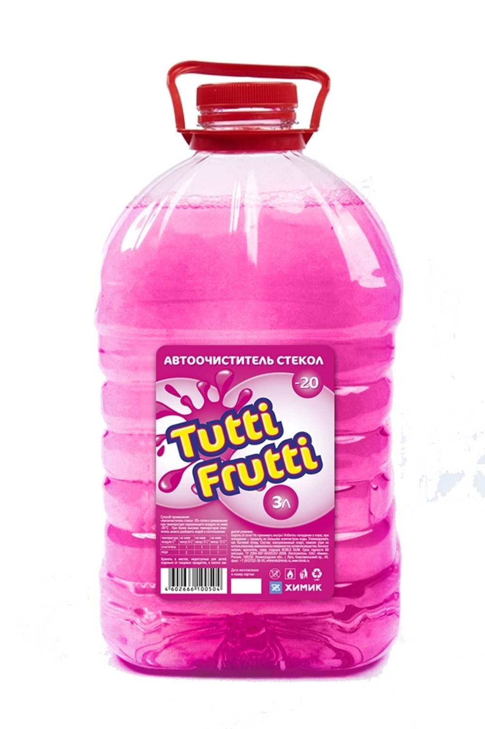 Жидкость стеклоомывающая зимняя TUTTI FRUTTI -20С 3л