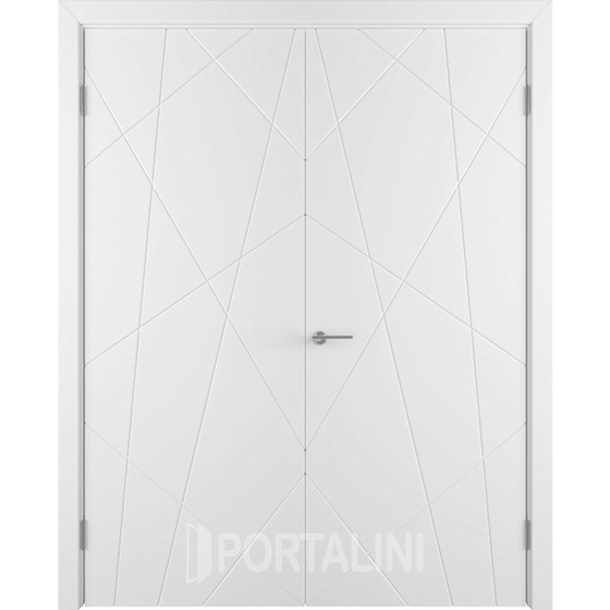 Купить Распашная двустворчатая эмаль VFD Flitta Polar белая глухая