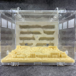 Гипсовая муравьиная ферма Белый дом "grunt" с инсталляцией на арене "Атомная война"