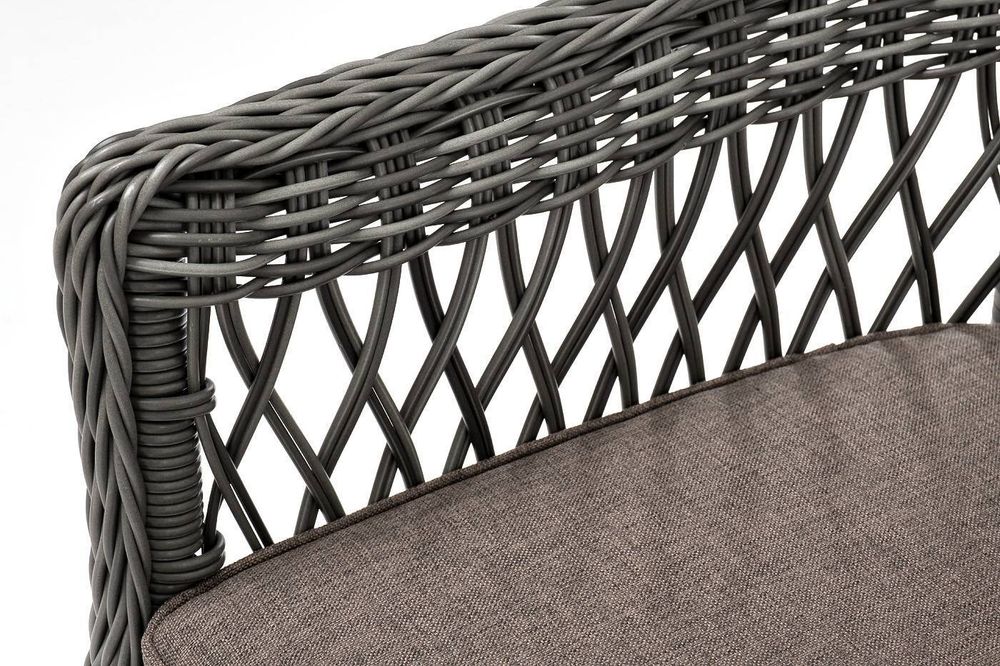 "Сицилия" плетеный стул из искусственного ротанга, цвет графит