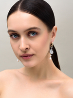 Серьги "Two shell pearl" Bicolor