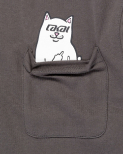 Футболка LAKAI X RIPNDIP Lord Nerm Pocket Tee Dark Grey
