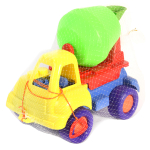 Пластмассовая игрушечная машина "Бетономешалка" (36*22*28 см), сетка