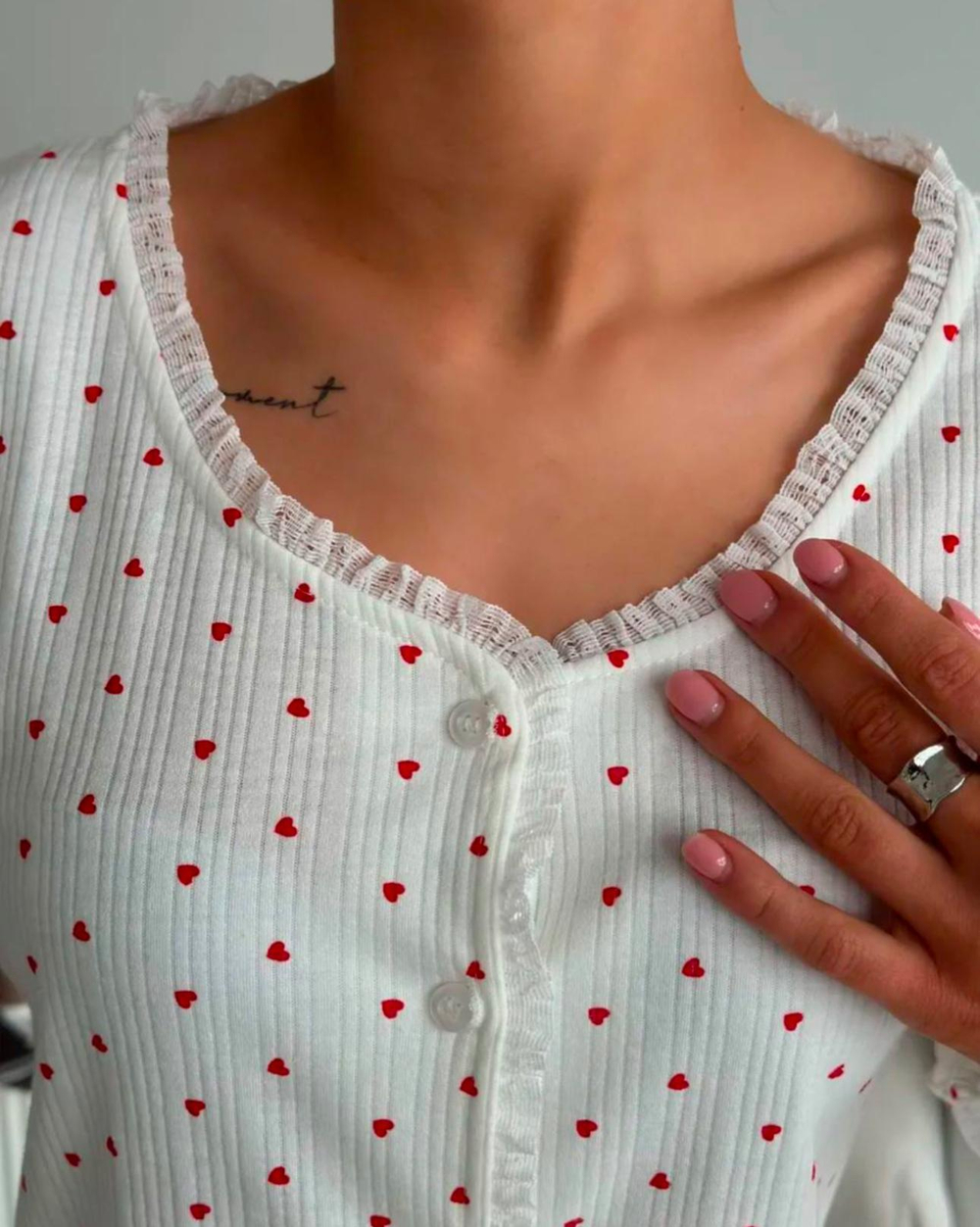 Домашняя одежда ZEPHYR HOME Мелкие сердечки