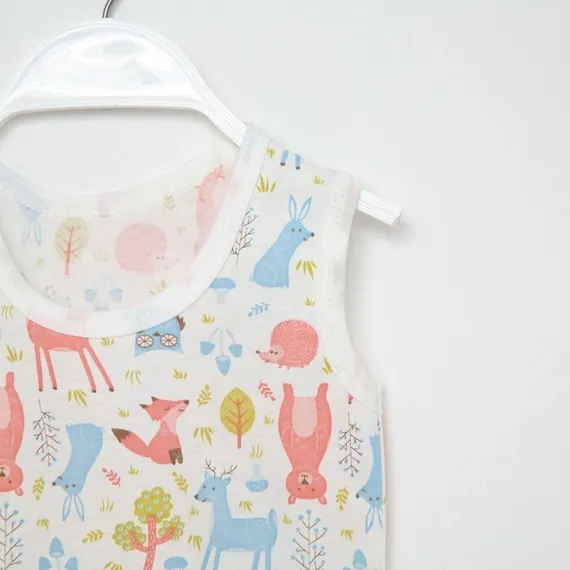 Боди-майка, цвет молочный/голубой, рост 68 см