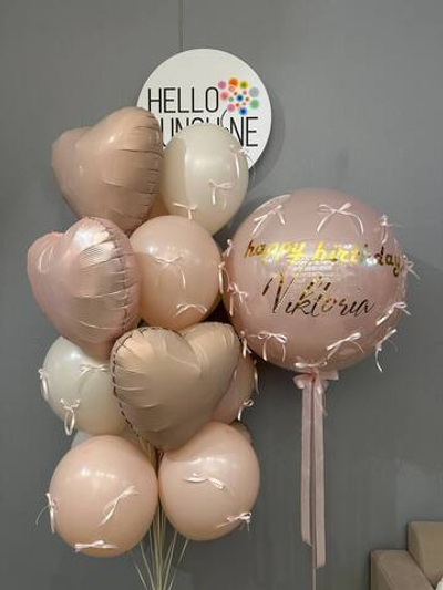 Набор шаров Трендовые Бантики №1