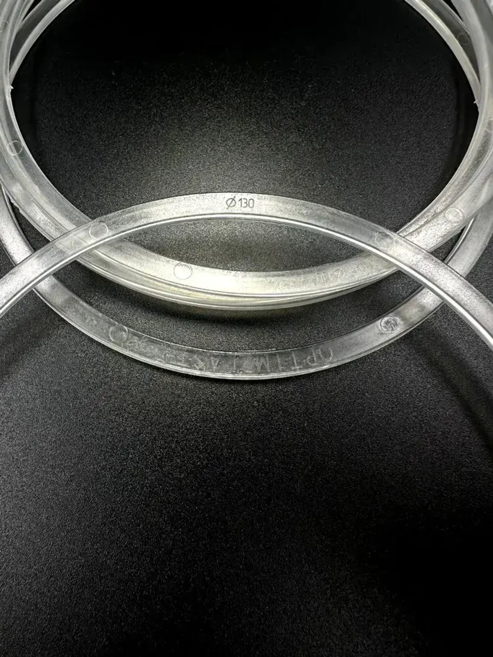 Термокольцо прозрачное для натяжного потолка диаметр 130мм 5 шт