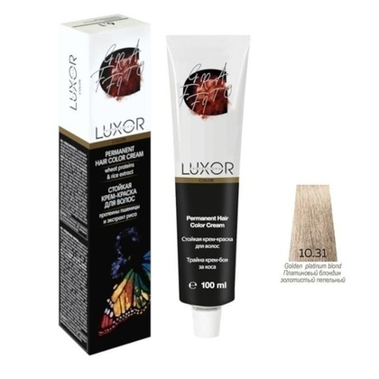 10.31 GR Платиновый блондин золотистый пепельный крем-краска LUXOR Professional 100мл