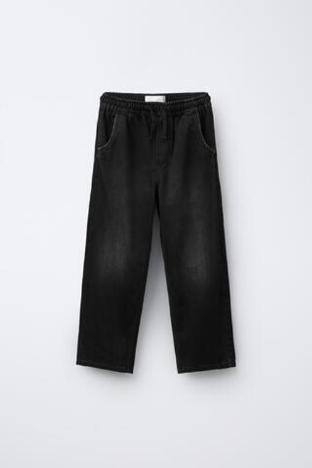 ZARA ДЖИНСЫ BAGGY С ЭТИКЕТКОЙ, АНТРАЦИТОВО-СЕРЫЙ