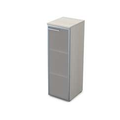 9ПЛД.017.6 Пенал средний со стеклом (400*450*1245), левый