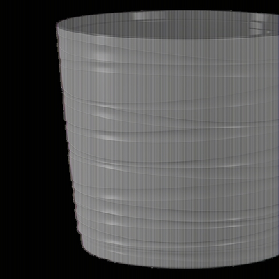 Кашпо для цветов пластиковое 15л d-30 см «Модерн Медиум» Антрацит