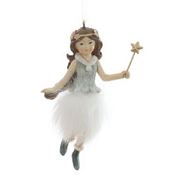 GAEM Фигурка декоративная подвесная "Фея", L6,5 W2,5 H11 см, 2в.