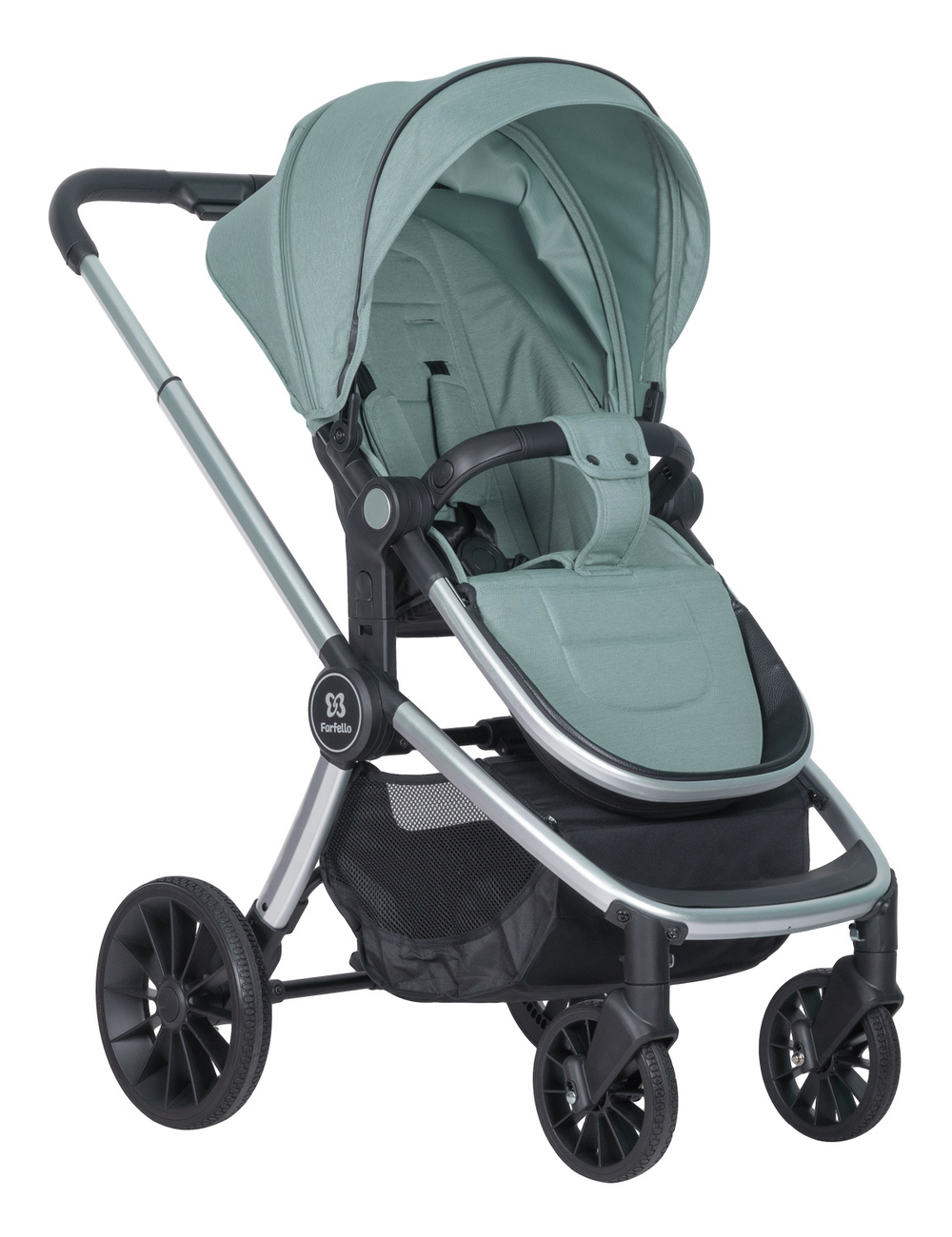 Коляска модульная 2в1 Baby shell (BBS-15 Green/Зеленый / серебро)