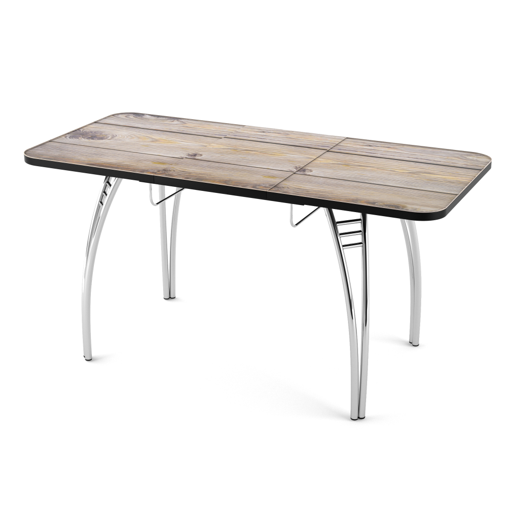 Стол Паук разборный раздвижной В1, пластик Дуб Вотан / Хром