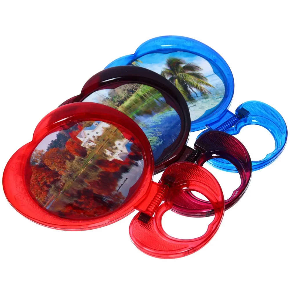 Зеркало настольное «Галантное» круг, подвесное, цвет микс, 16*16см (Стикер на минивл15шт)