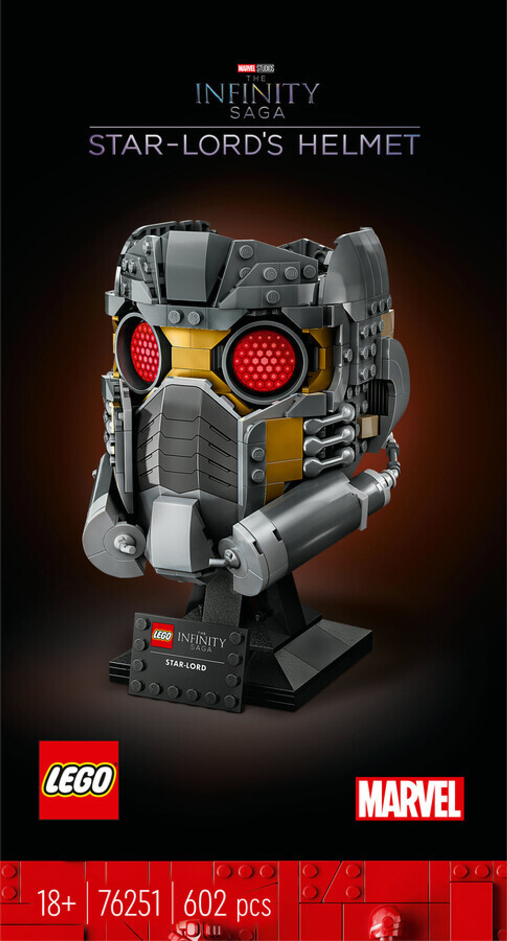 Конструктор LEGO Marvel 76251 Шлем Звёздного Лорда