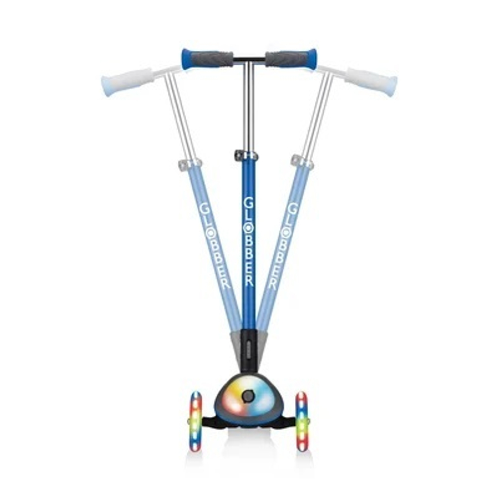 Самокат Globber Elite Deluxe Flash Lights синий