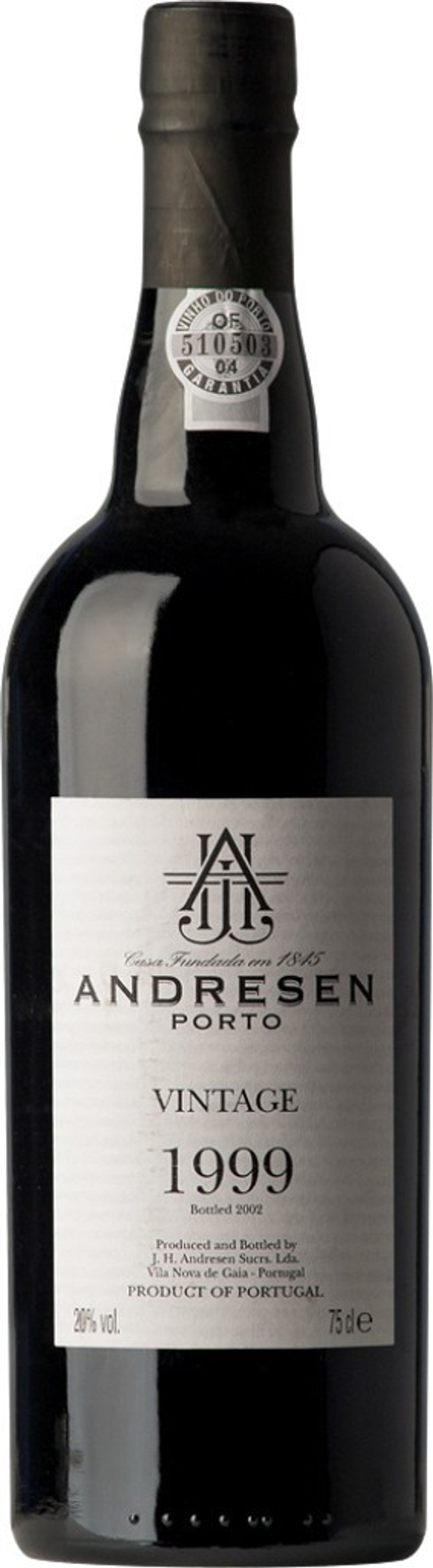 Портвейн Andresen Vintage 1999, 0.75 л