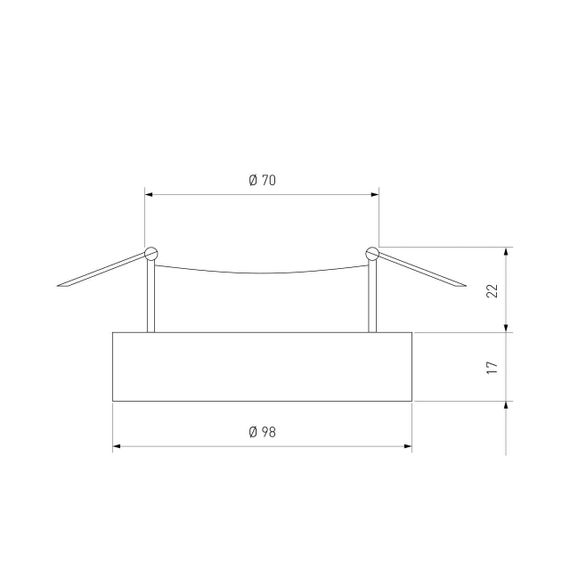Встраиваемый светильник Elektrostandard 118 MR16 серебро/черный a053349