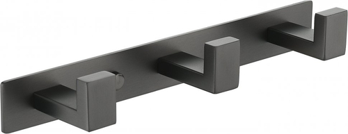 Полотенцедержатель на планке 3-й Grocenberg AC0013 (Графит)