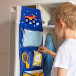 Кармашки в садик 85х24 Машинка (синий)