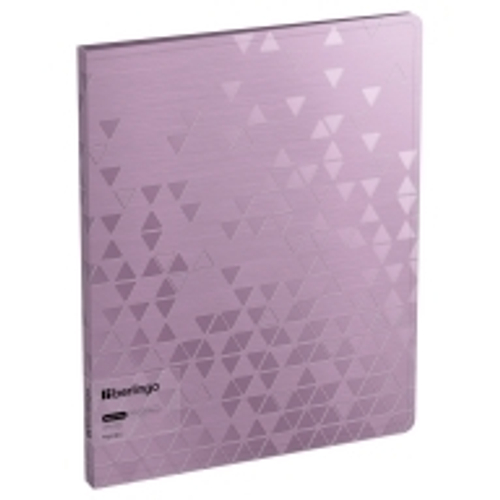 Папка с 20 вкладышами Berlingo "Metallic" А4, 17мм, 1000мкм, сиреневый металлик, с внутр. карманом