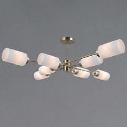 Люстра на штанге ILLUMICO NAPLES IL0737-8ASQ-25 AB NAPLES