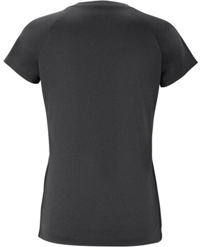 Женская теннисная футболка Tecnifibre Lady F2 Airmesh - black heather